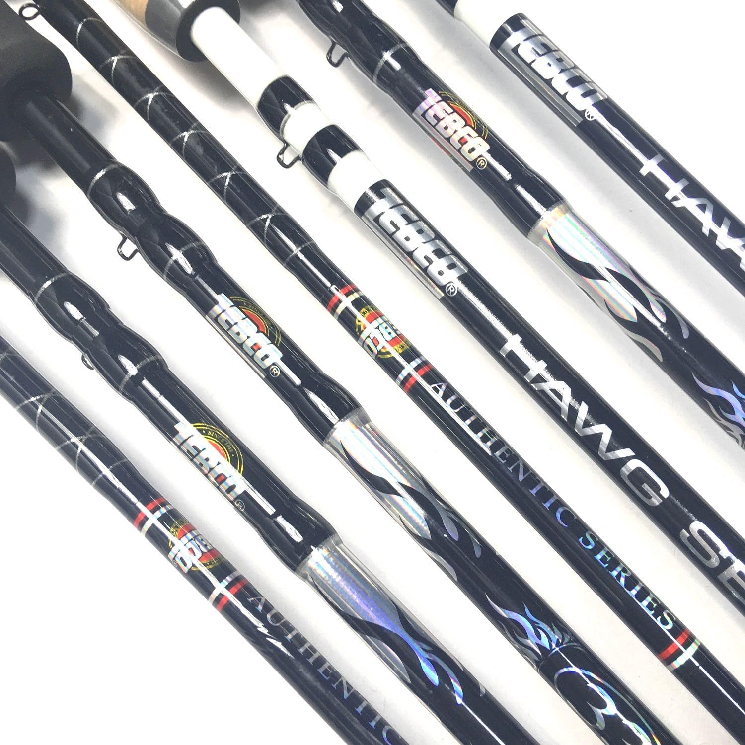 ZEBCOスピニングロッド 2ピース7本セット スピニングロッド バスロッド  