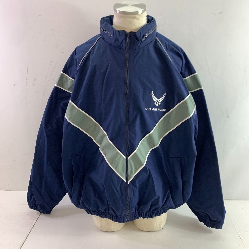 04w4301▽ 古着 U.S.AIR FORCE SKILCRAFT PTU トレーニングジャケット ナイロンジャケット XLサイズ 8415-01-521-0847 八王子店