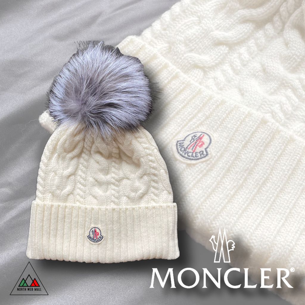 MONCLER アイボリー ニット帽