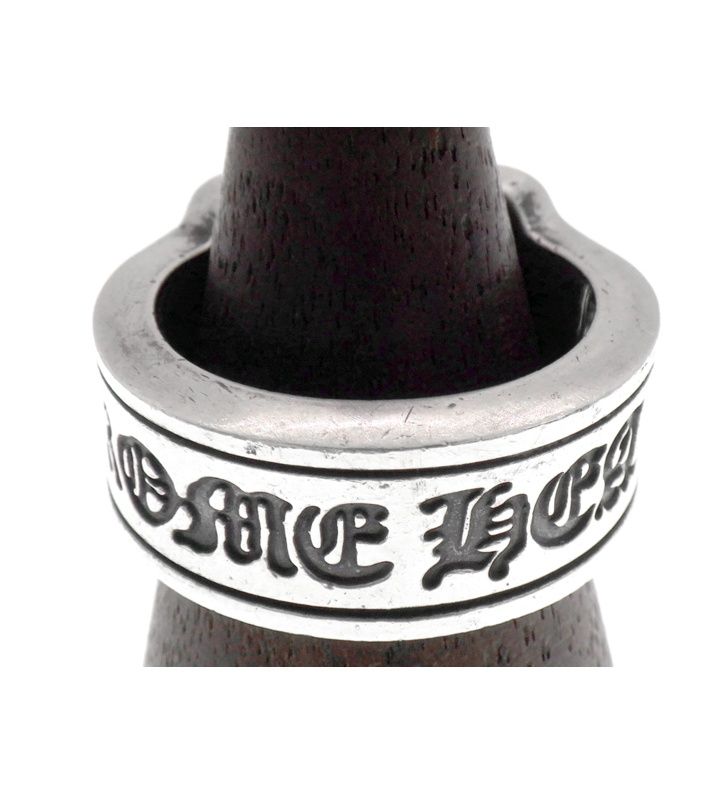 クロムハーツ CHROME HEARTS LG SCROLL LABEL ラージ スクロールラベル シルバー リング w24611