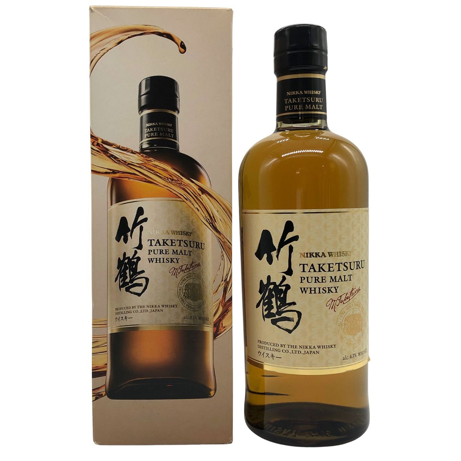 ニッカ 竹鶴ピュアモルト 旧ラベル（黒） ギフトセット 700ml 2点