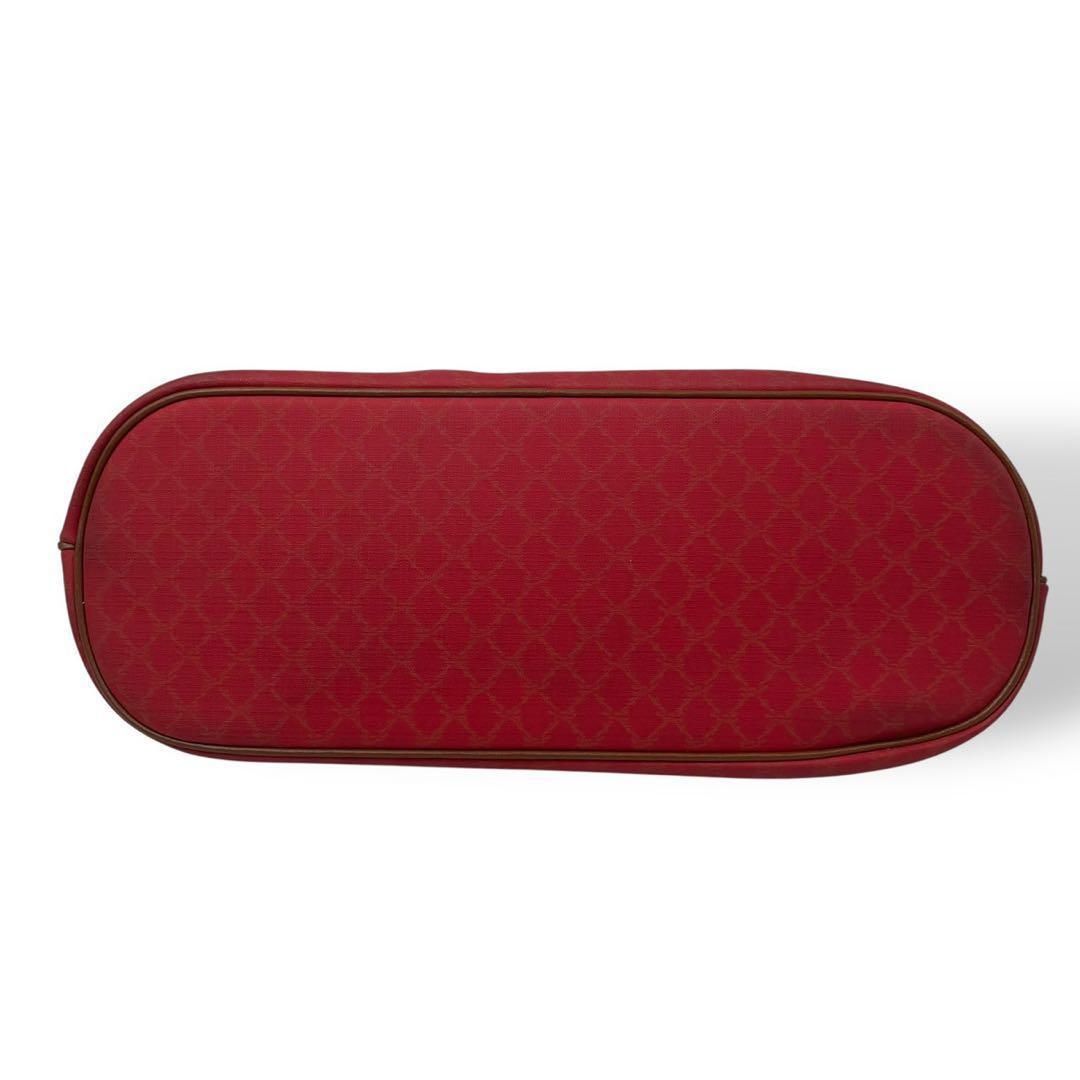 4881 LONGCHAMP ボストンバッグ キャンバス レザー レッド DECORATOM_COM_BR