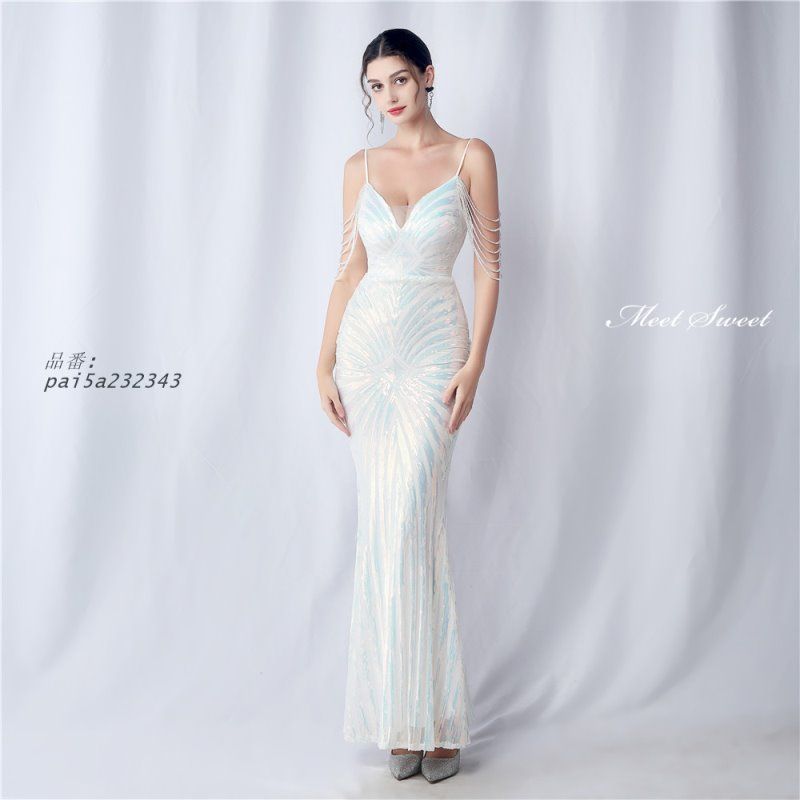 ドレス マーメイドドレス パーティードレス マーメイドラインドレス イブニングドレス ウェディングドレス ウエディングドレス結婚式 発表会 二次会 pai5a232343 MAAHADDERANG_COM