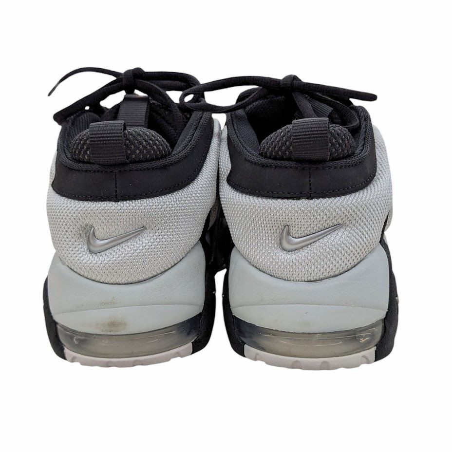 NIKE AIR MORE UPTEMPO LOW BLACK PHOTON DUST-METALLIC SILVER