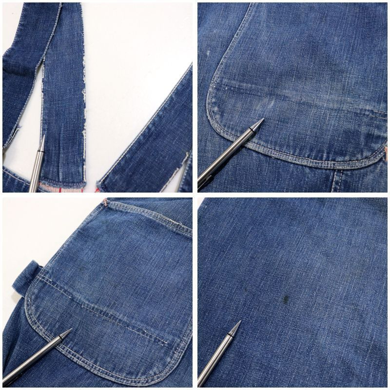 50s vintage BIGMAC 盾タグ ローバック デニム オーバーオール メンズ