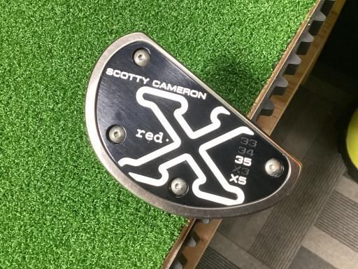タイトリスト SCOTTY CAMERON RED X5 35インチ パター PT スチール フレックスその他 メンズ 男性用 右利き 右用 Cランク ゴルフクラブ
