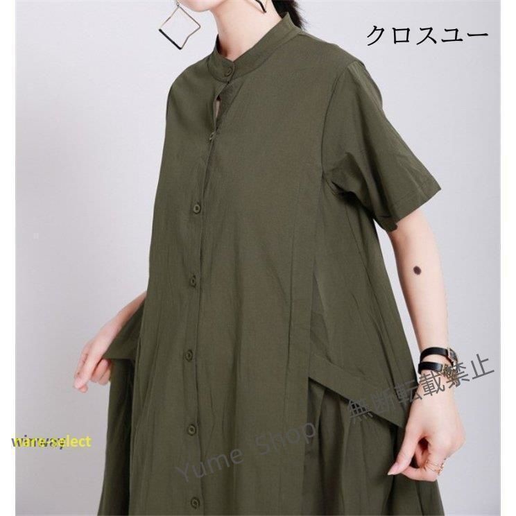 シャツワンピース ワンピース