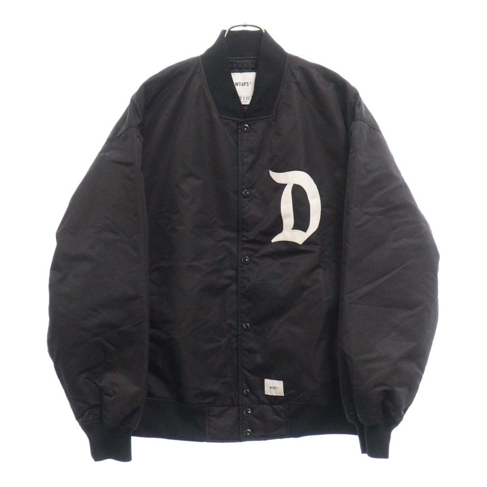 WTAPS (ダブルタップス) 231TQDT-JKM01 TEAM JACKET NYLON TWILL MA-1 中綿 チームボンバージャケット ブラック