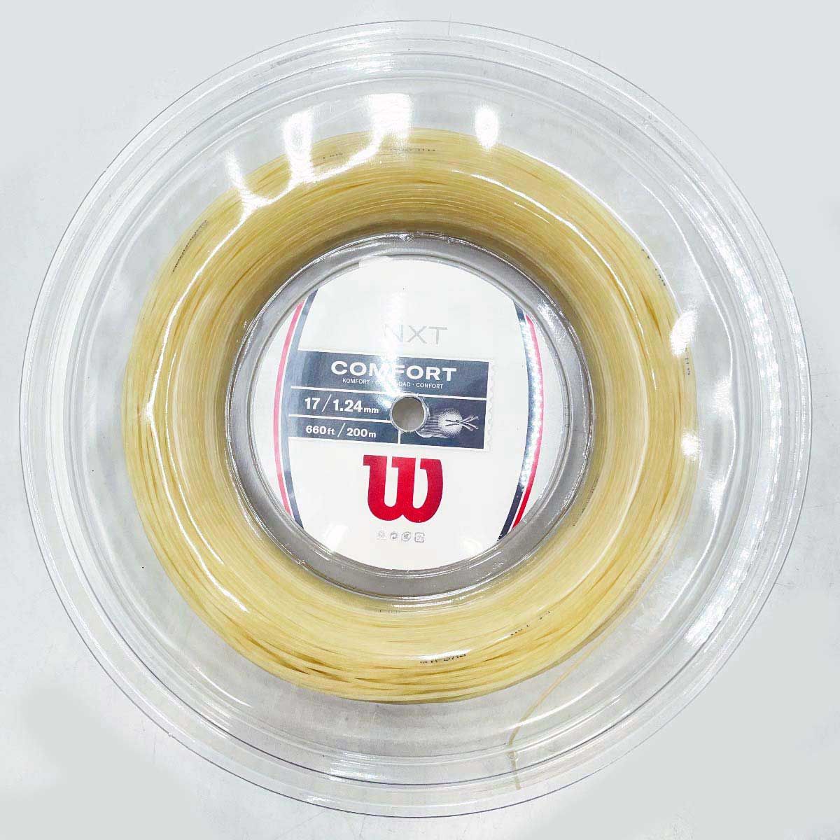 ♥ ウイルソン NXT 17 硬式 テニス ストリング ガット 200m ロール ナチュラル WR831120117 Wilson 1.24mm