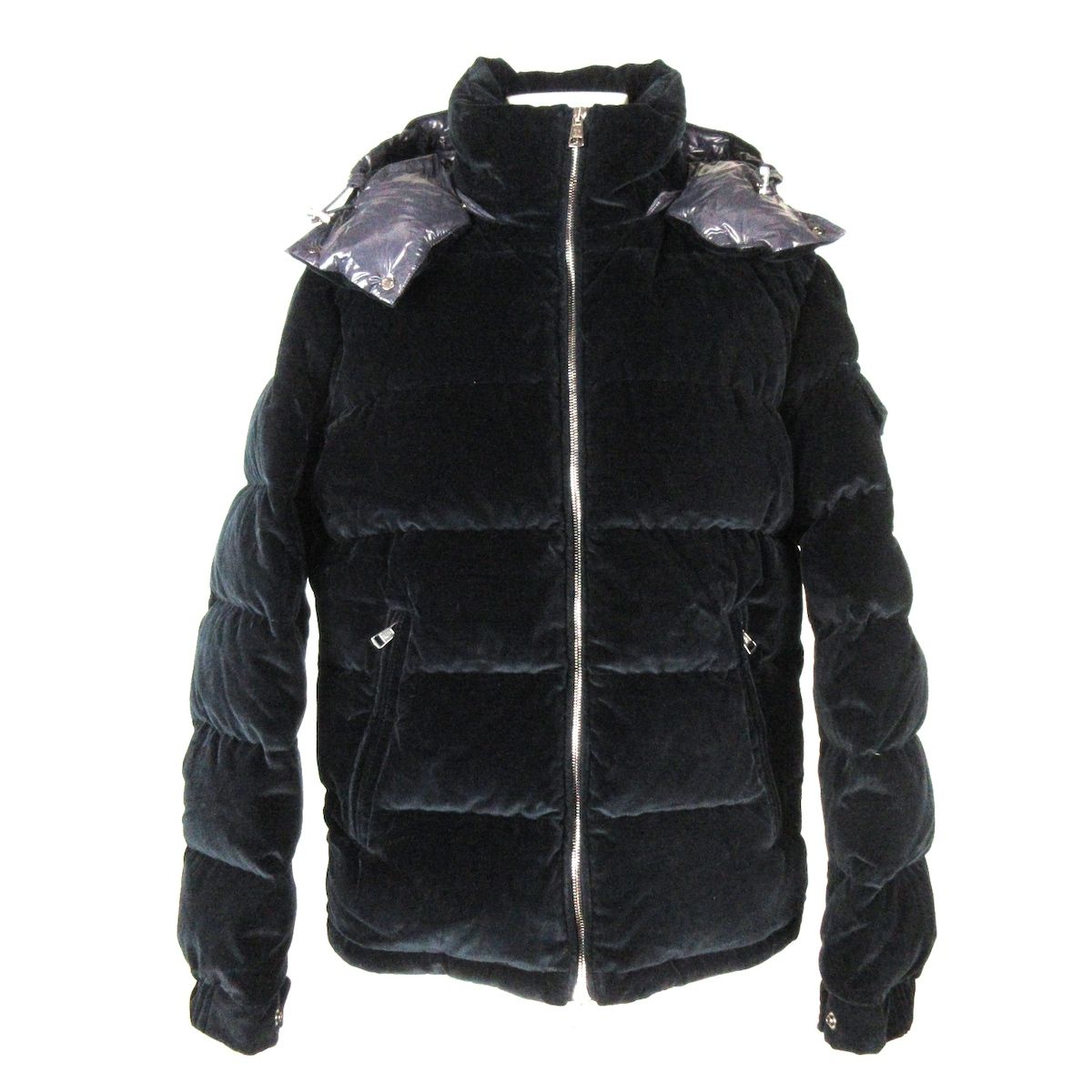 MONCLER(モンクレール) ダウンコート サイズ3 L メンズ ARMORIQUE H20911A00250 549TK 黒  フード取り外し可能//冬物/ベルベット - メルカリ