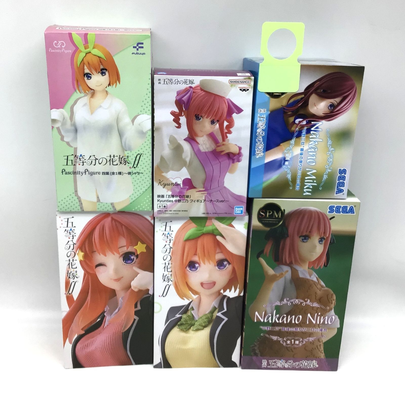 3726 【6個セット】五等分の花嫁 フィギュア まとめ 中野三玖 中野四葉