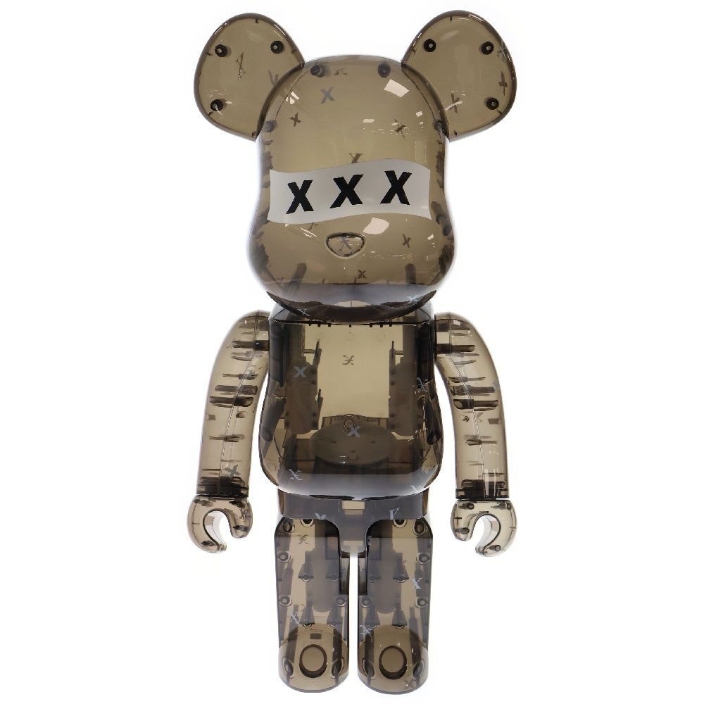 MEDICOM TOY (メディコムトイ) ×GOD SELECTION BE@RBRICK 1000% ゴッドセレクション ベアブリック スケルトン人形 フィギュア ブラック