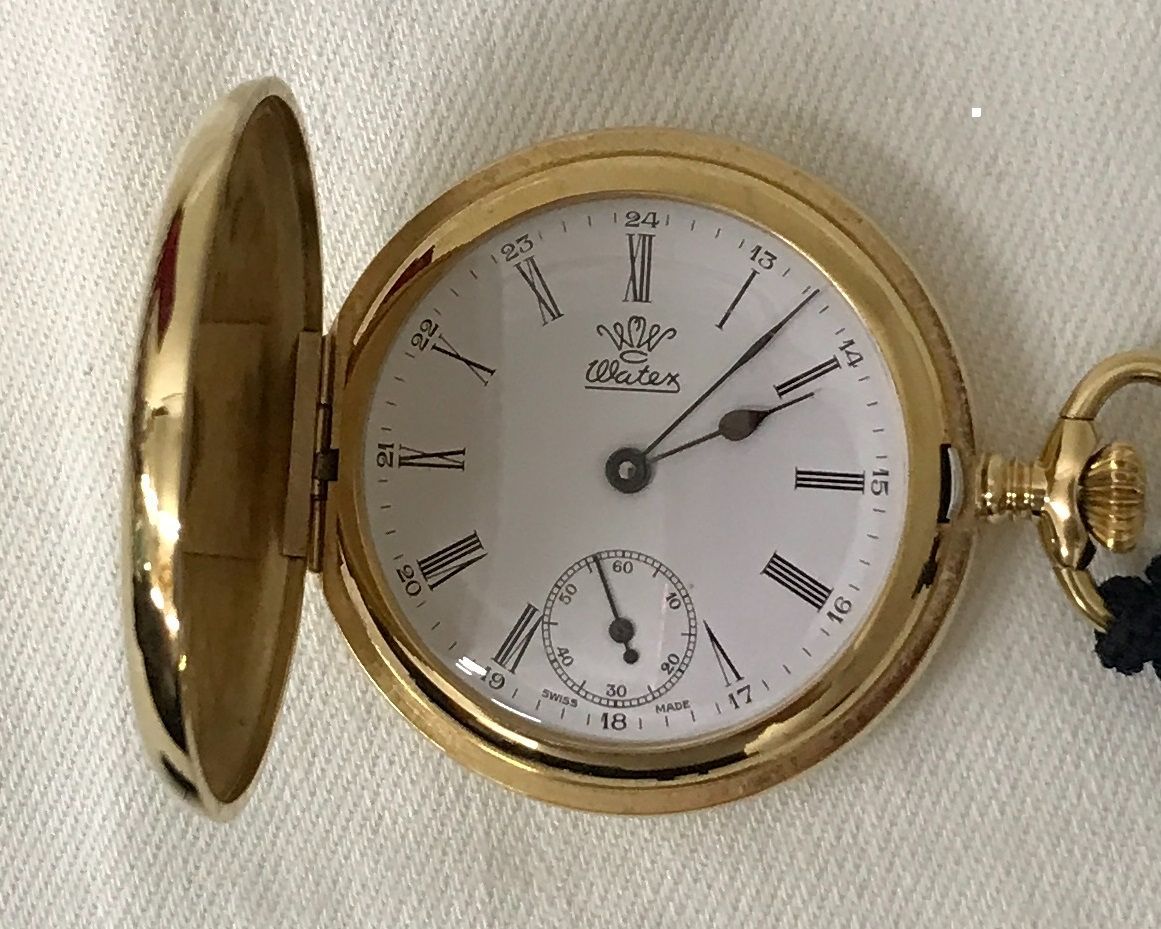 稼働】ワテックス懐中時計 昭和天皇皇后両陛下ご結婚60￼￼周年記念品