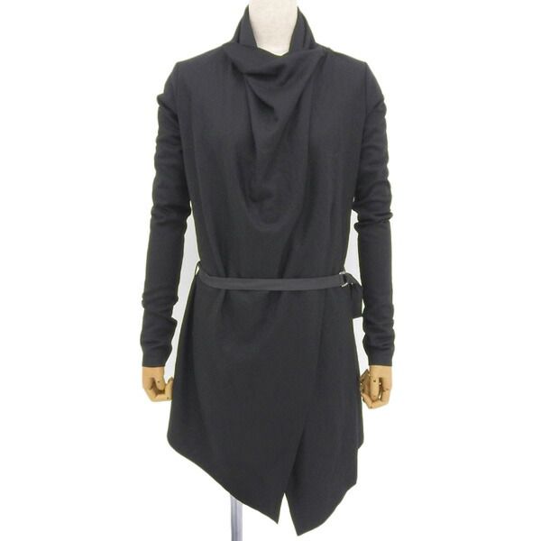 HELMUT LANG ブラック レディースS ウールジャケット 中古・古着通販】HELMUT LANG (ヘルムートラング) レザー切替