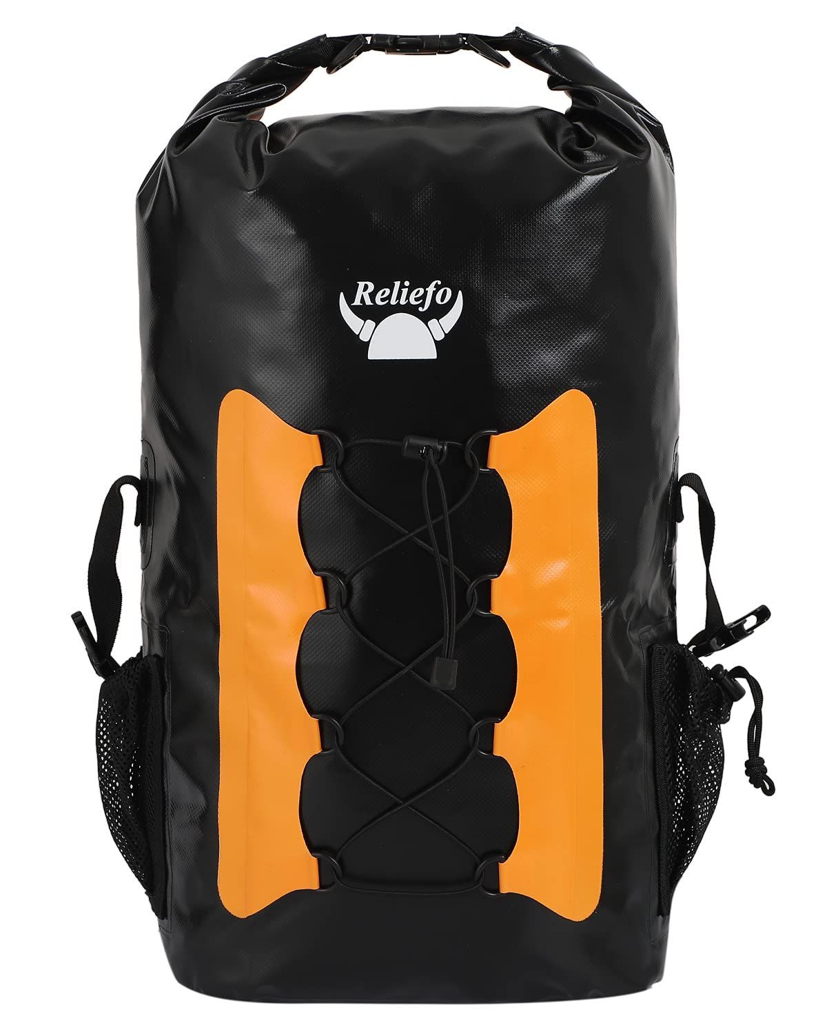 【新着商品】バッグ サック スポーツ ロールトップ 40L キャンプ 大容量 リュック waterproof 防水 backpack 大型 内ポケット付き [Reliefo]
