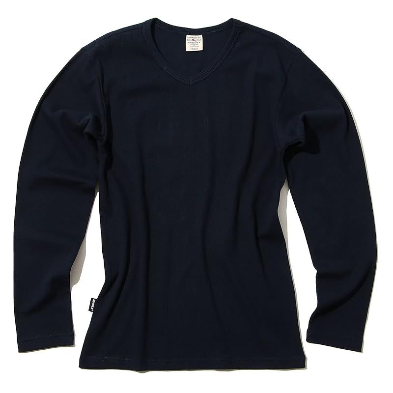 [アヴィレックス] ロンT デイリー Vネック リブTEE (抗菌) (防臭) DAILY RIB V-NECK TEE 6153480 メンズ
