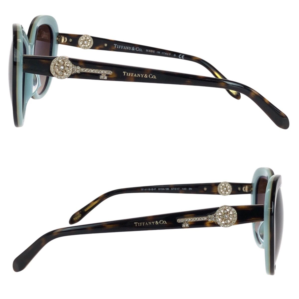 美品 TIFFANY&Co. ティファニー ブラウン スカイブルー プラスチック  