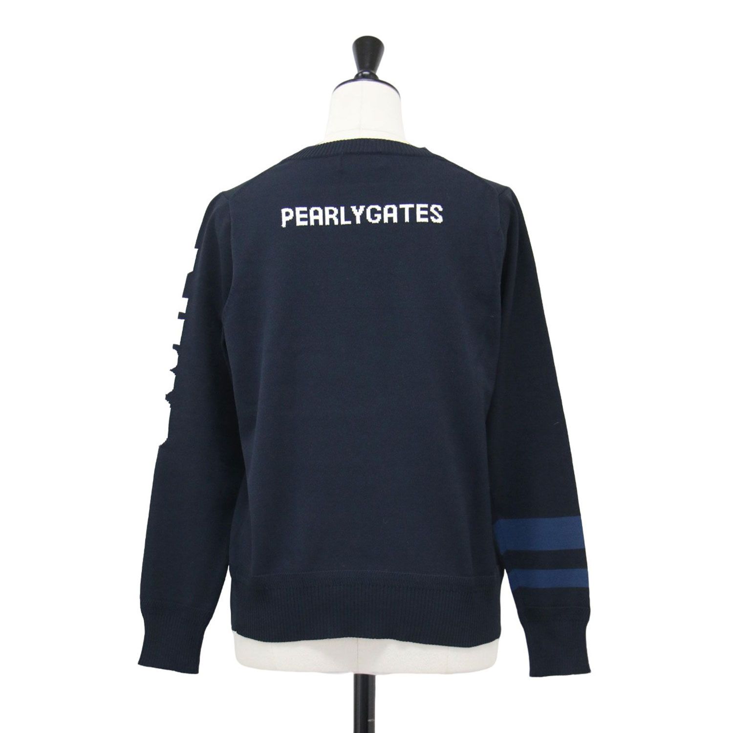 美品】PEARLY GATES パーリー ゲイツ ニット ネイビー 紺 サイズ:0(S  