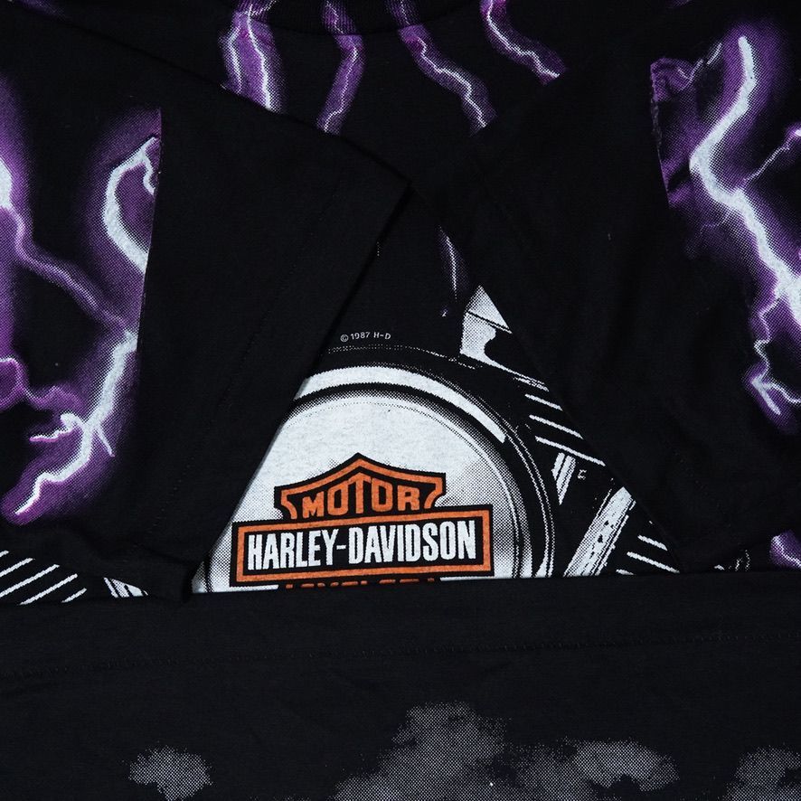 ハーレーダビッドソン Tシャツ Lサイズ ブラック USA製 90s タグ