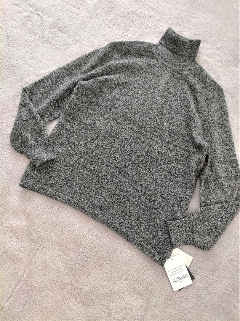  昭和から愛される 上の一枚 ALTMODER カシミヤ タートルネックニット 長袖 ニット セーター