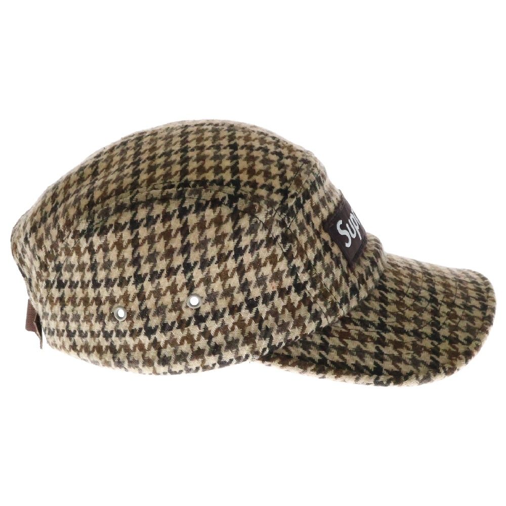 SUPREME (シュプリーム) 23AW Houndstooth Wool Camp Cap 千鳥チェック