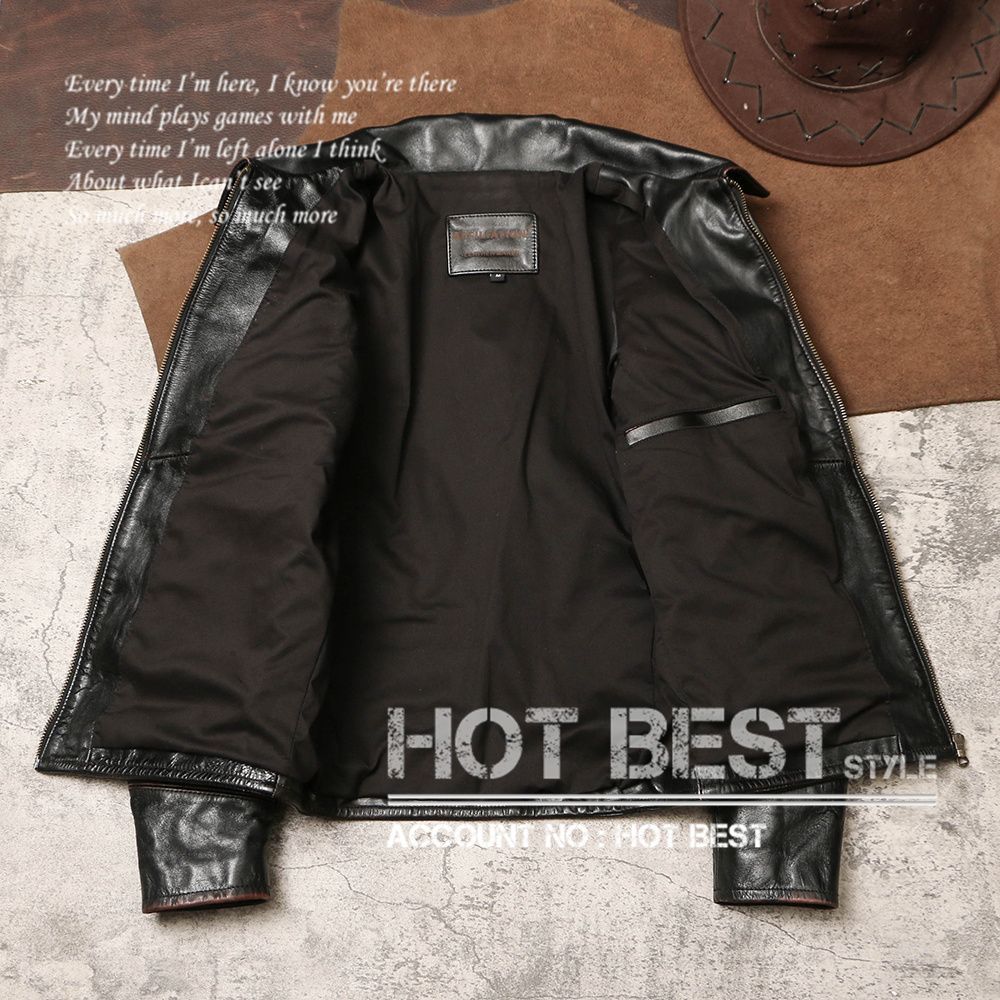 1.2mm 茶芯カウハイド 30'sスタイル シングルライダース レザー