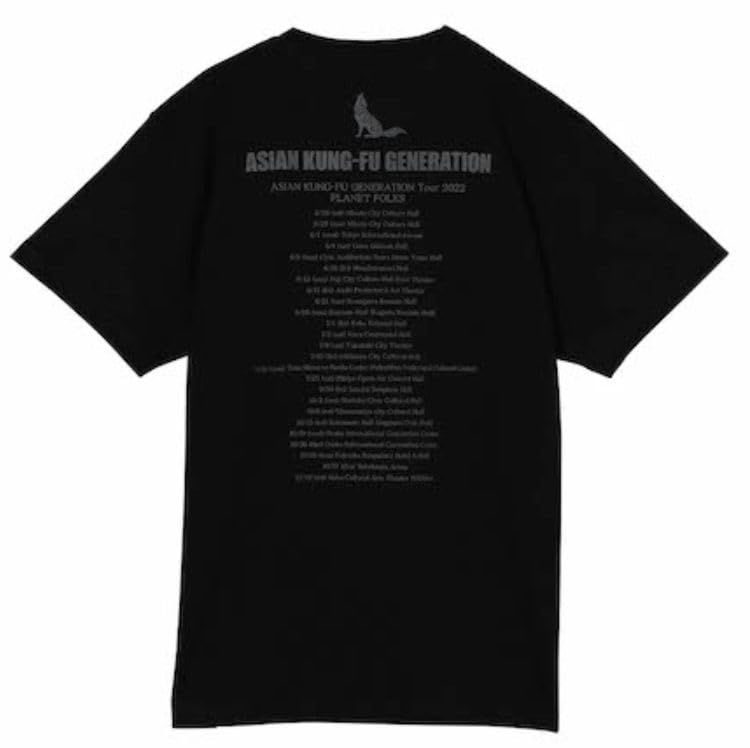 ASIAN KUNG-FU GENERATION（アジアンカンフージェネレーション)アジカン プラネットフォークス ツアー 2022  Tシャツ「ブラック」XL - メルカリ