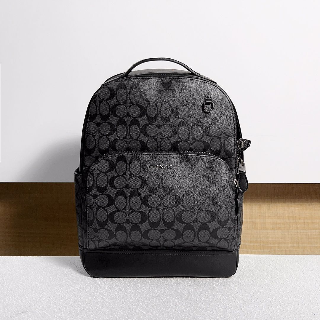 コーチ レンジャー バックパック レザー×PVC シグネチャー グレー COACH - 新品 コーチ COACH リュックサック レンジャー バック