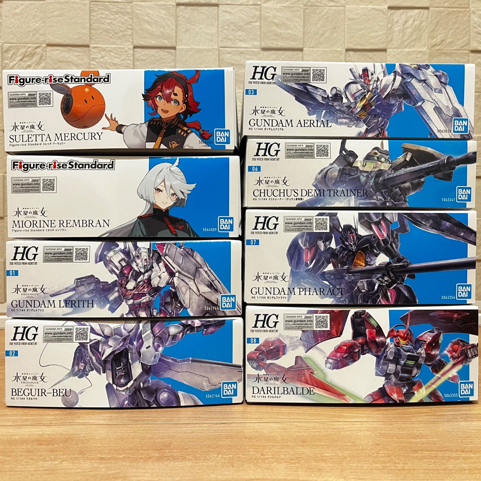 ガンプラ エアリアル スレッタ ミオリネ フリーダム等 BANDAI - HG エアリアル、スレッタ、ミオリネ セット 全塗装