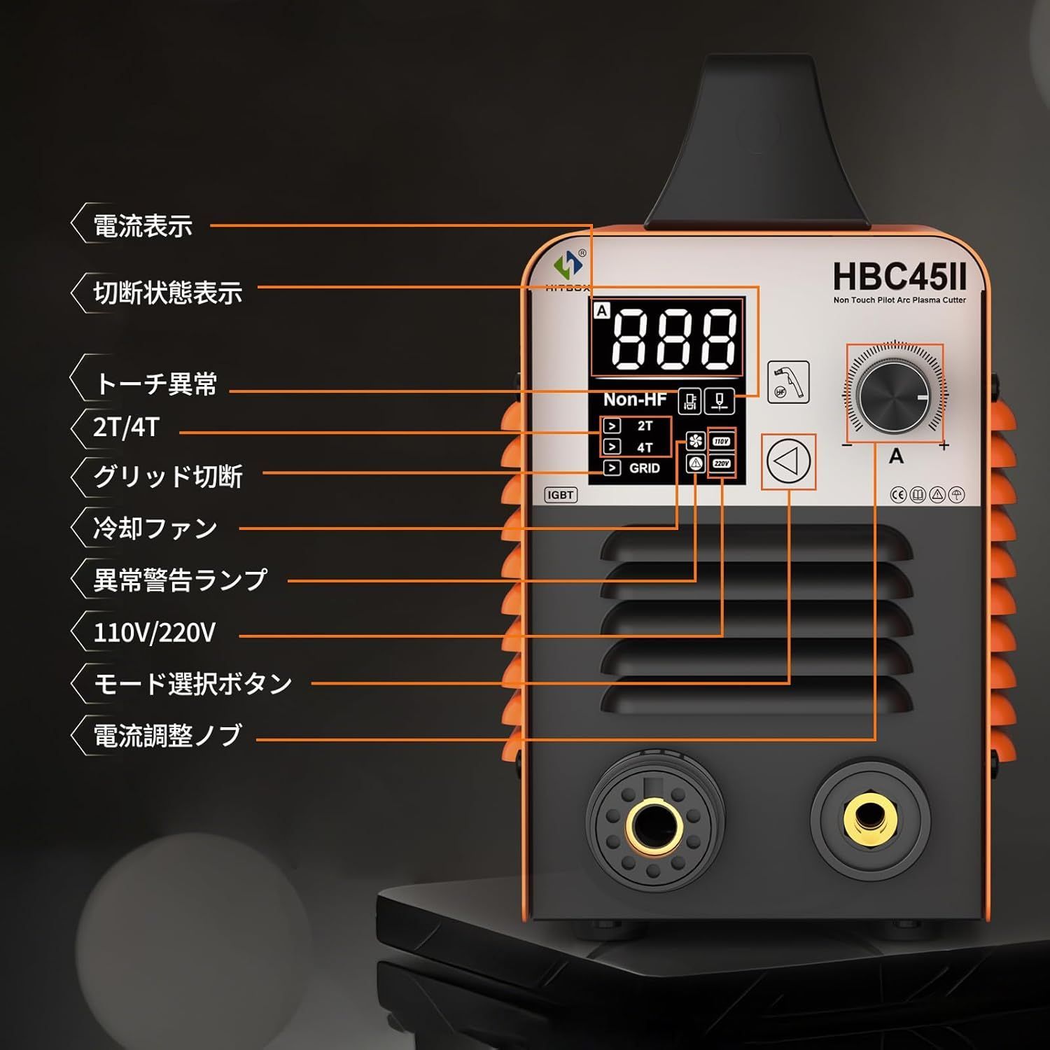 最大切断厚15mm HBC45II