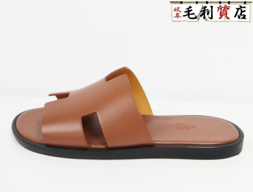 エルメス HERMES イズミール サイズ 39 ブラウン サンダル メンズ ♥ 靴