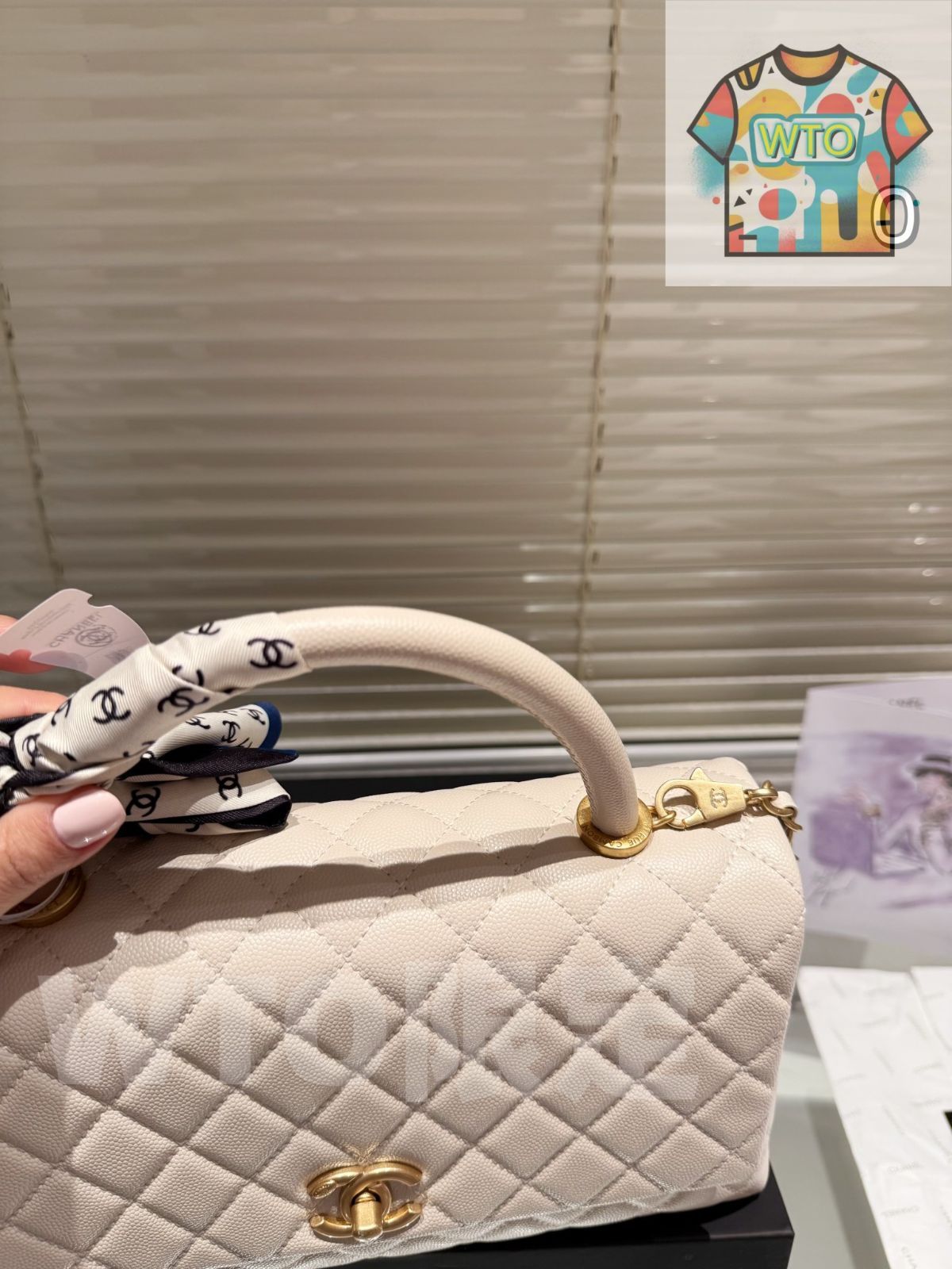 本日限定WTO】シャネル ココ ハンドル スモールサイズ 28cm
