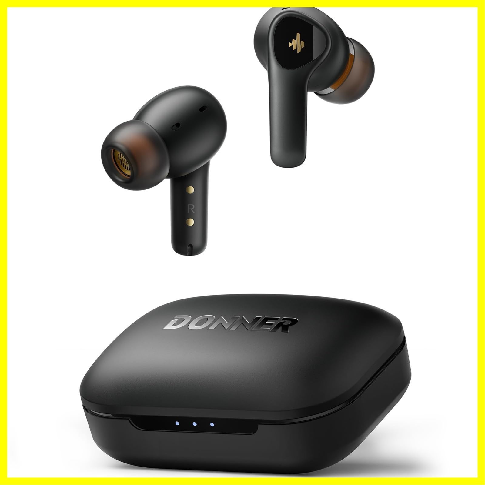 Dobuds Siri対応 音声アシスタント 左右分離型 12mmドライバー|バランスドアーマチュア| アプリ対応|32時間音楽再生|防水IPX4|急速充電 ONE 4つマイククリアコール付 タッチ操作 外部音取り込み ブルートゥースイヤフォン 瞬時接続 黒