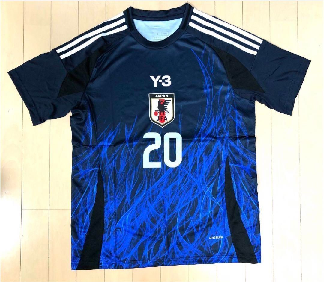 【新品タグ付き】日本代表 Y-3ホーム選手仕様 半袖ユニフォーム20番 久保建英 Y-3 アディダス日本代表 久保建英 ホームユニフォーム S 20番