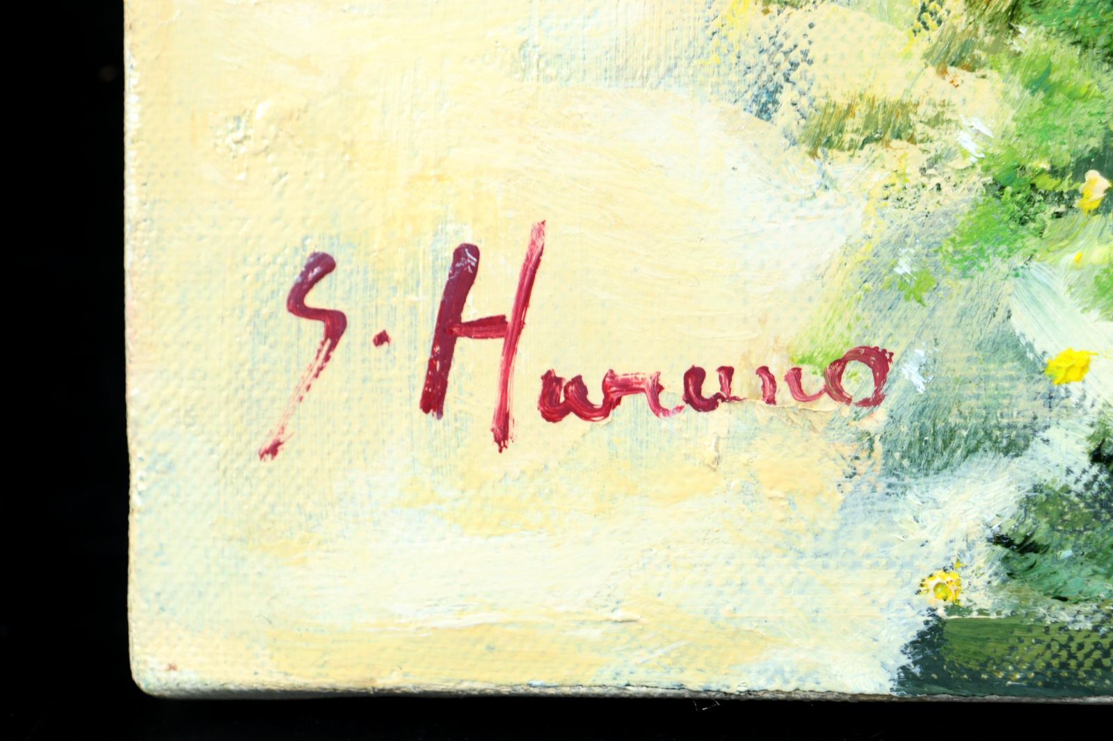 真作 西山真一 薔薇 8号 油彩肉筆画 日本芸術院特 文部大臣賞 師・鈴木