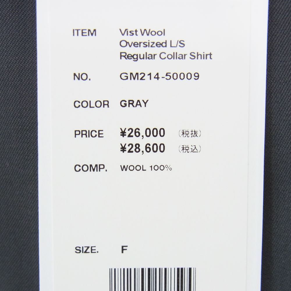 GRAPHPAPER グラフペーパー 21AW GM214-50009 Vist Wool Oversized L/S