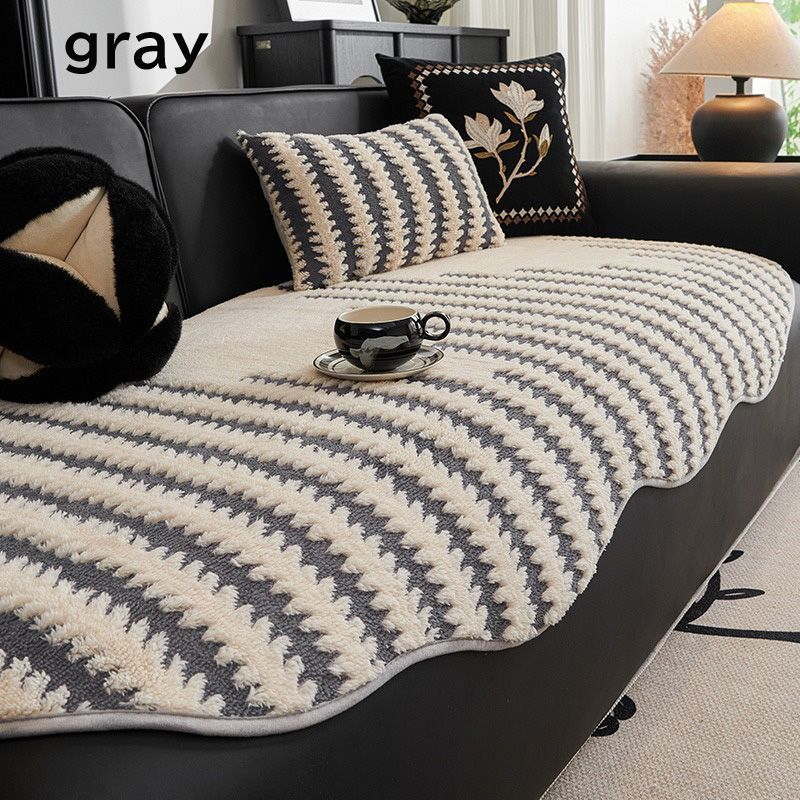 ソファーベッドカバー ソファーカバー フランネル　秋冬 肘なし 厚手 ストレッチ