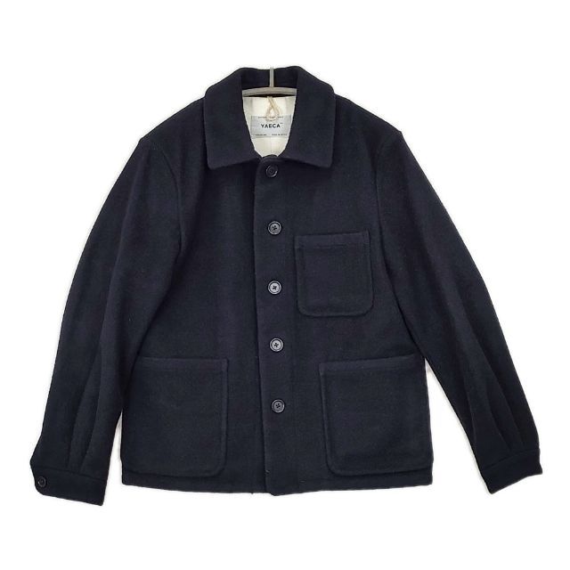 YAECA melton wool work coverall jacket 153053 ウール ジャケット ネイビー レディース ヤエカ 5-0906T∞