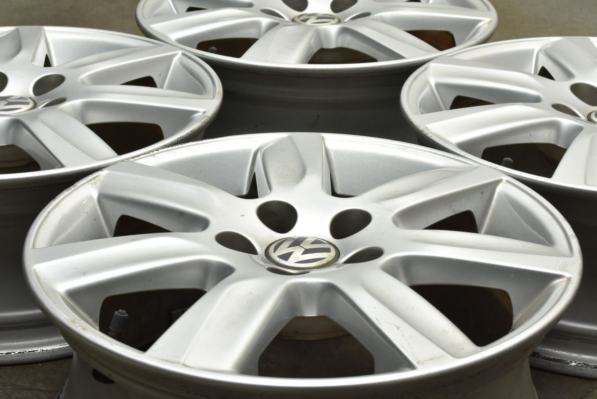 VW フォルクスワーゲン 6R ポロ 純正 15in 6J 40 PCD100 BORBET製 4本 品番 6R0601025L ノーマル戻し スタッドレス用