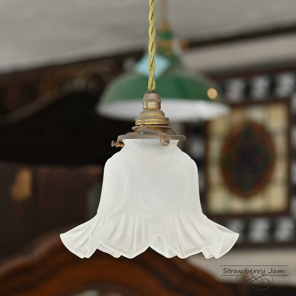 L3506-97-3 英国アンティーク シェード フロストガラス 照明 キッチン L3506-97-3 英国アンティーク シェード フロストガラス 照明 キッチン