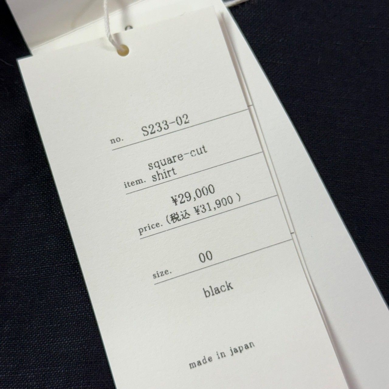 suzuki takayuki スズキタカユキ square-cut shirt リネン