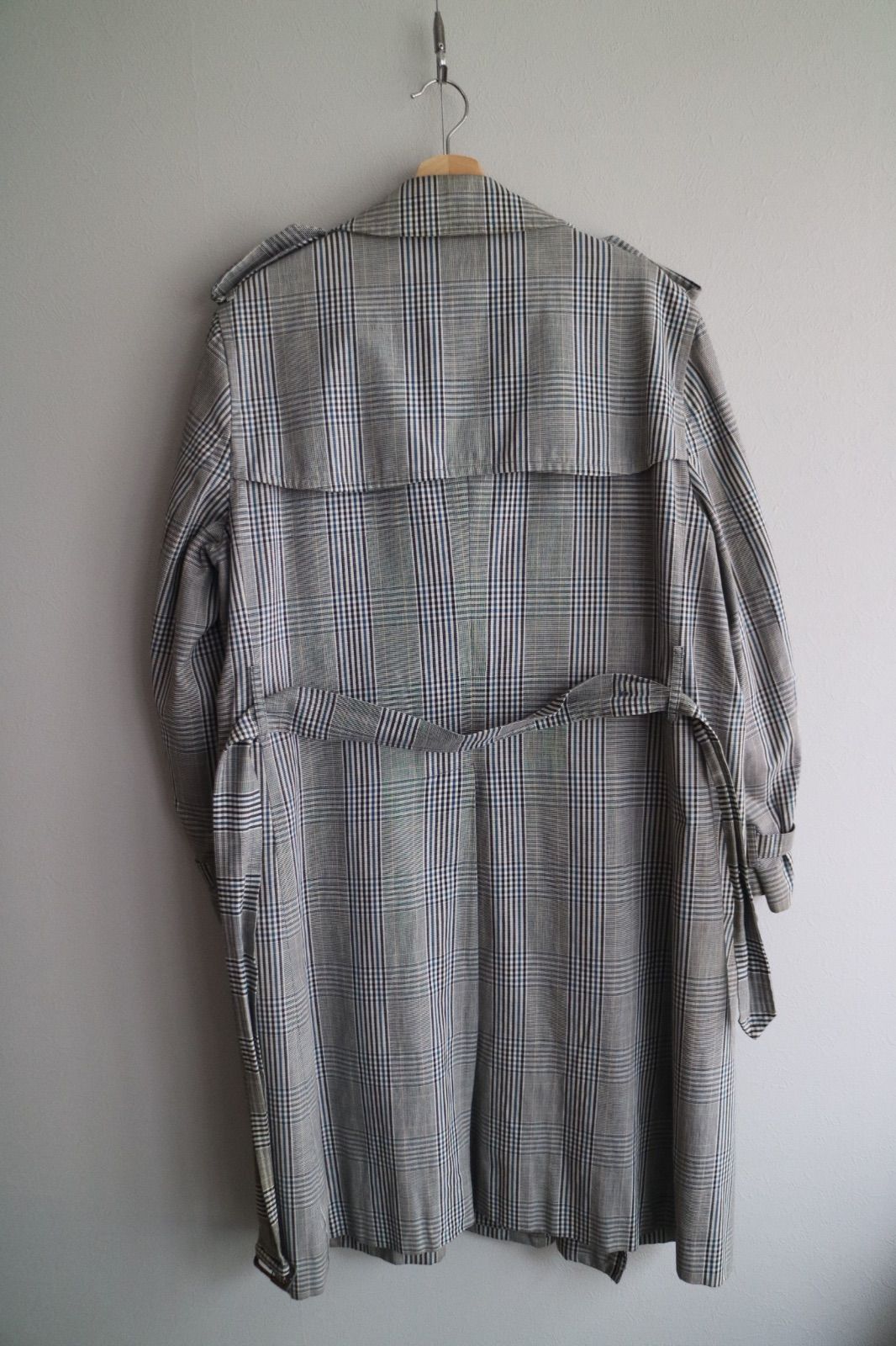 【極上】バーバリー トレンチコート チェック柄　イングランド製　スーパーロング 極上】バーバリー トレンチコート チェック柄 イングランド製 スーパー