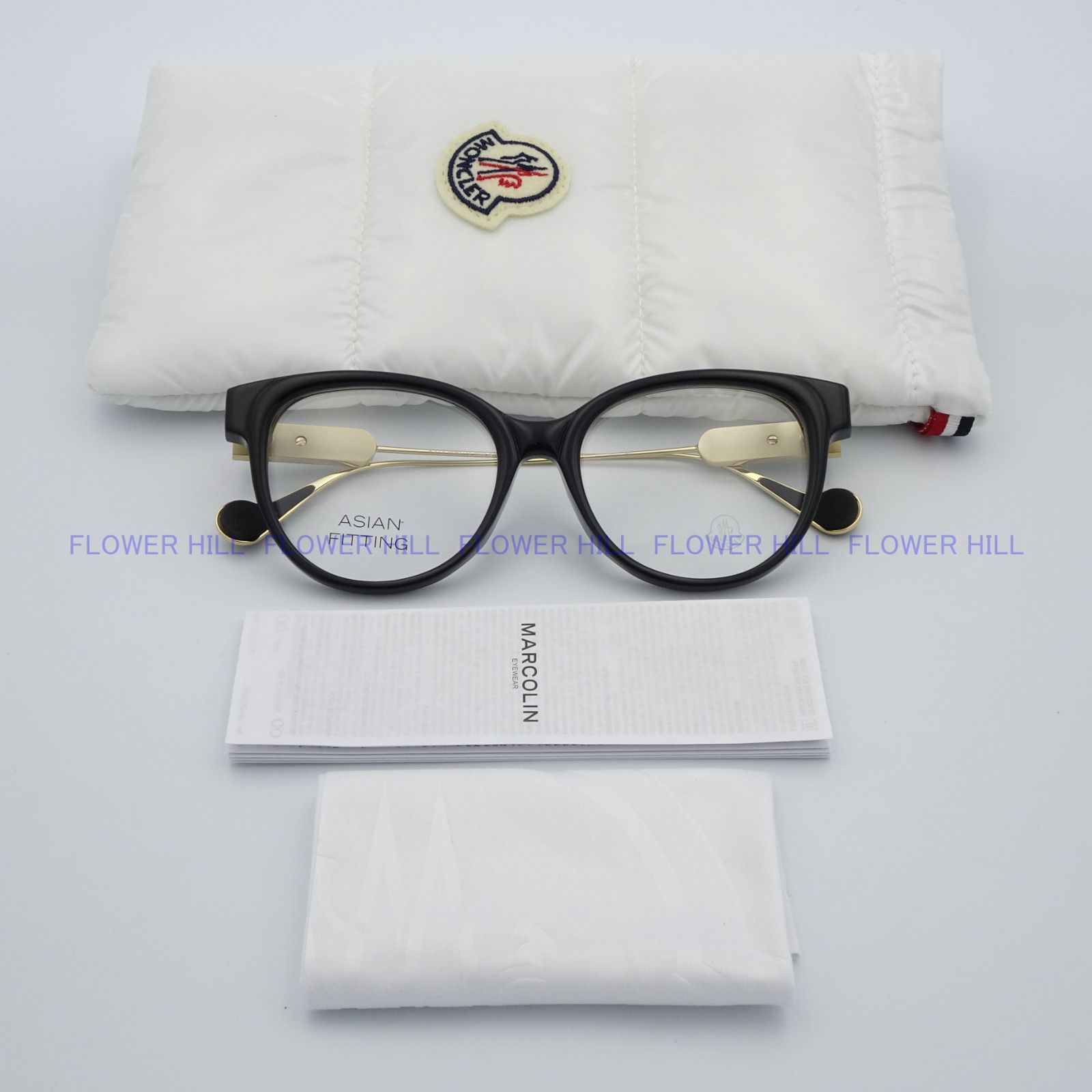 MONCLER モンクレール メガネ ML5056-F 001 ブラック アジアンフィット  