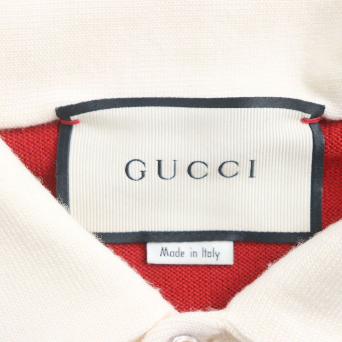 極美品▽GUCCI グッチ 495971 長袖 ラガーシャツ/ニットポロシャツ 