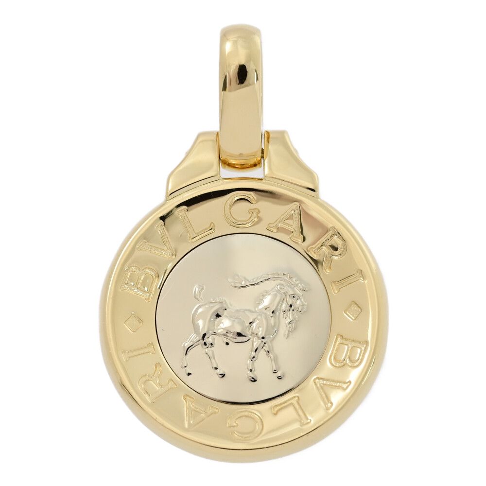 BVLGARI ブルガリ ホロスコープ山羊座 プレーン|カプリコーンペンダントトップ|K18YG|750-17.7g|イエローゴールド|プレゼント ♀ S レディース 580186