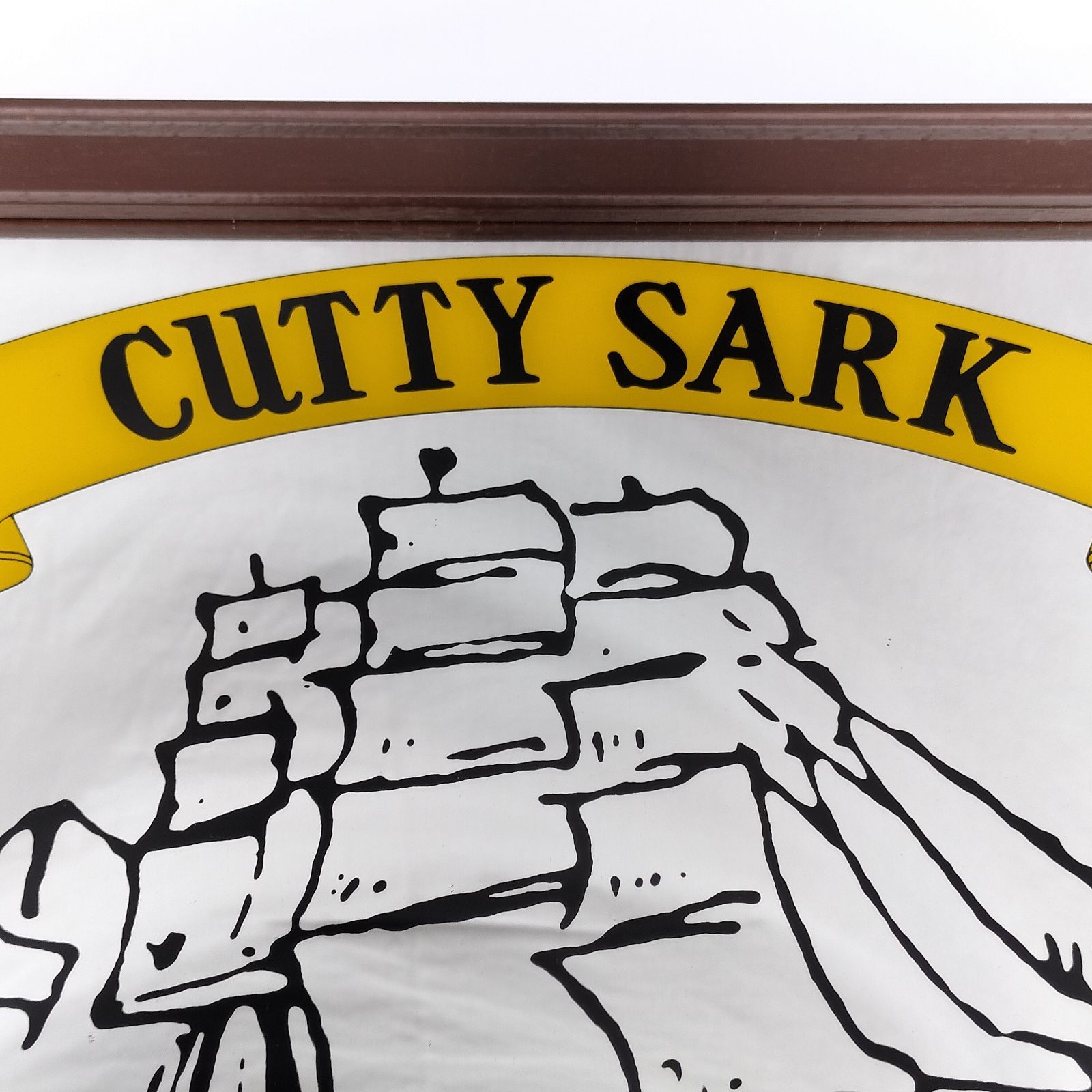 Cutty Sark カティサーク 大型パブミラー ヴィンテージ 英国スコッチウィスキー広告サイン