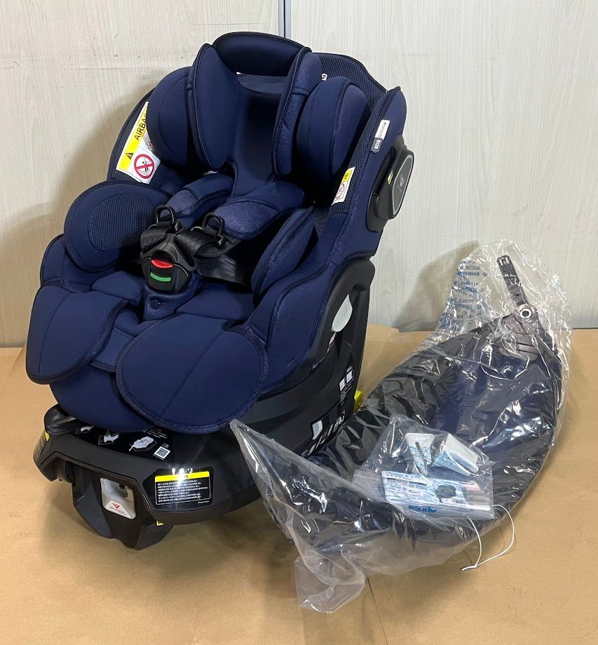  【極美品】Aprica(アップリカ) チャイルドシート ISOFIX固定 マモリラ 0か月-4歳頃まで 回転式 コンパクトベッド型 車用チャイルドシート