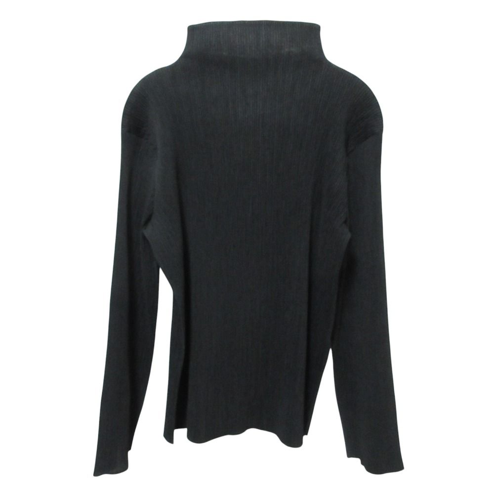ISSEY MIYAKE - イッセイミヤケ カットソー 長袖 プリーツ加工 ボトルネック ハイネック L 良品 ISSEY MIYAKE イッセイミヤケ 長袖 ハイネック プリーツ