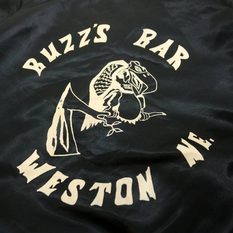 70s USA製 vintage Hutchers ブラック ナイロン スタジャン メンズ