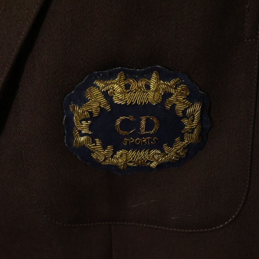 【極美品】Christian Dior ジャケット CDロゴ ビンテージ Christian Dior (クリスチャンディオール) CDロゴ ワッペン付